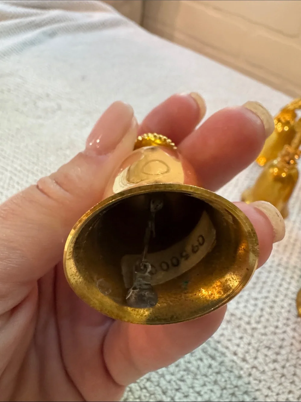 Reed and Barton New England Society Gold Plated Christmas Bells